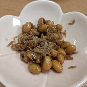 大豆としらすの生姜甘辛煮